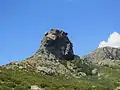 Rocher de Pruberzulu en montant vers Cima di e Follicie