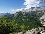 L'Éperrimont et le bec de l'Échaillon depuis le Bémont.