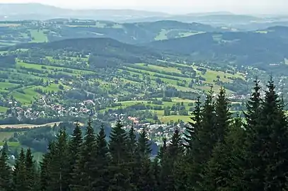 Vue de Rokytnice nad Jizerou.