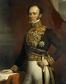 Portrait de Jan Jacob Rochussen, gouverneur général des Indes néerlandaises (1845).
