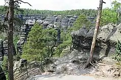 Mur de grès