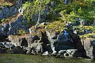 Rochers sur Valaam.