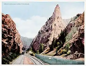 Carte postale de l'aiguille en 1917.