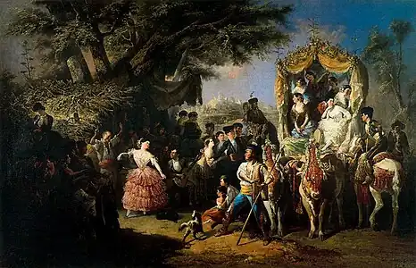 La foire de Santiponce, huile sur toile, 1855, Madrid, Musée du Prado.