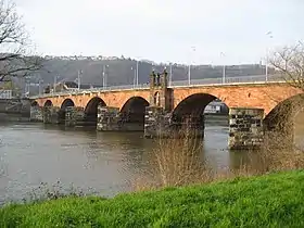 Le pont romain vu depuis la colonne dite Mariensäule