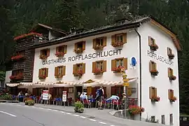 Vue de l'auberge Rofflaschlucht.