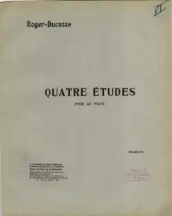 Image illustrative de l’article Quatre études (Roger-Ducasse)