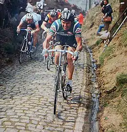 Tour des Flandres : Roger De Vlaeminck dans le Koppenberg