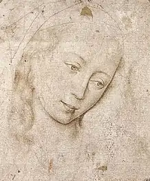 Rogier van der Weyden,Tête de la Vierge,collection Saint-Morys.