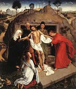 Mise au tombeauRogier van der Weyden,Musée des Offices, Florence.