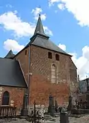 L'église fortifiée.