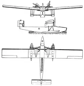 vue en plan de l’avion