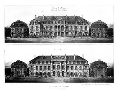 Château de Roissy au XVIIIe siècle.