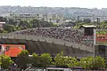 Vue du Court Suzanne-Lenglen depuis le court Philippe-Chatrier.