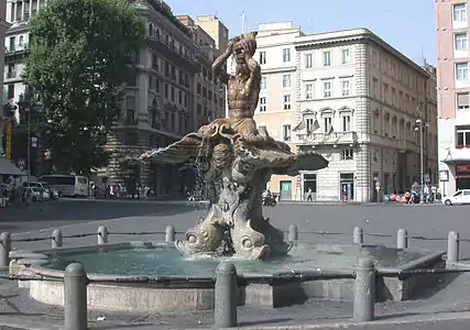 Fontaine de Triton (Rome), par Le Bernin, 1643