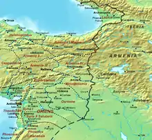 frontière entre les empires perse et byzantin