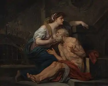 Charité romaineJean-Baptiste Greuze (vers 1767)