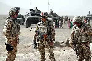 Troupes roumaines en Afghanistan en 2003