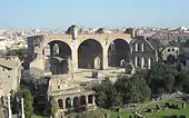 Basilique de Maxence et Constantin à Rome, construite entre le Forum Romain et le Colisée au début du IVe siècle.