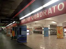 Image illustrative de l’article Numidio Quadrato (métro de Rome)