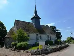 L'église Saint-Aubin.