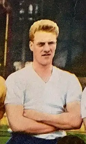 Ron Flowers, triple champion d'Angleterre avec les Wolves et champion du monde avec la sélection anglaise.