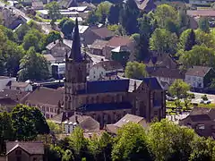 Vue depuis la colline de Ronchamp.