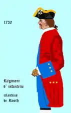 régiment de Rooth de 1720 à 1734