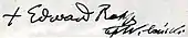 signature d'Eduard von der Ropp
