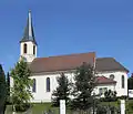 L'église, côté sud.