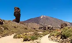 Le Roque Cinchado avec le Teide au dernier plan.