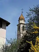 Le clocher de la chapelle des pénitents blancs.