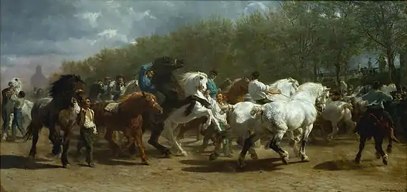 Tableau Le Marché aux chevaux