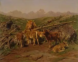 Le Sevrage des veaux (Pyrénées)Rosa Bonheur, 1879Metropolitan Museum, New York