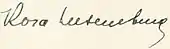 signature de Rosa Luxemburg