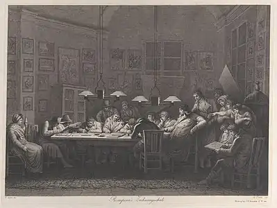 L'École de dessin de Rosaspina, 1811.