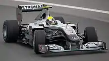 Photo de la Mercedes MGP W01 de Rosberg à Montréal