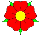 An heraldic rose