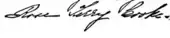 signature de Rose Terry Cooke