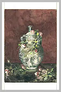 Roses négligemment jetées sur un vase, Paris, musée du Louvre.