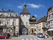 Porte dite de l'Hôtel-de-Ville, de l'Horloge ou Zittgloeckeltor, vue intérieure.