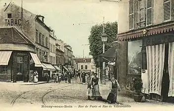 Rue de Paris et rue de Villemomble