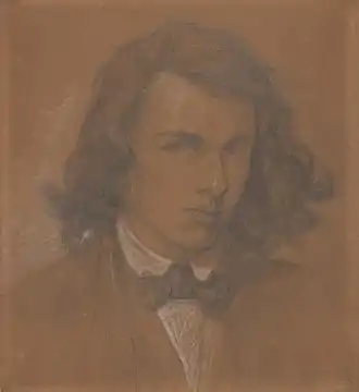 Dante Gabriel Rossetti, inspirateur des Préraphaélites, par lui-même.