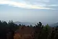 Vue de la tour sur le Roßjopf vers l'ouest, en bas (mais non visible sur la photo) Fribourg