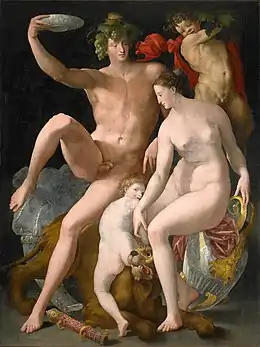 Bacchus, Vénus et Cupidon (vers 1535, MNHA Luxembourg).
