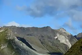 Vue du Törlkopf (sur la droite) depuis le sud-est.