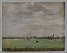 Rotterdam vu depuis Crooswijk entre 1858 et 1864