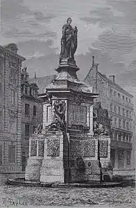 Fontaine Jeanne d'Arc« Fontaine de la Pucelle à Rouen », sur À nos grands hommes