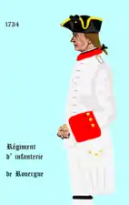 régiment de Rouergue de 1734 à 1762