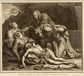 La Vierge des sept douleurs d'après Annibale Carrache.